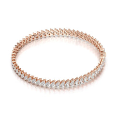 6.80 CT Marquise Cut Diamond Bezel Tennis Bracelet Jama Jewels