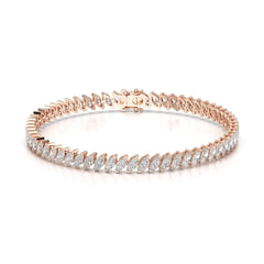 6.80 CT Marquise Cut Diamond Bezel Tennis Bracelet Jama Jewels