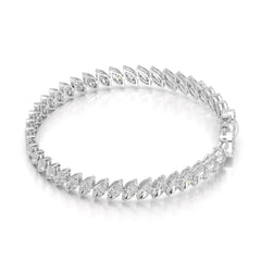 12.60 CT Marquise Cut Diamond Bezel Tennis Bracelet Jama Jewels