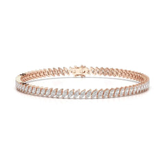 3.50 CT Marquise Cut Diamond Bezel Tennis Bracelet Jama Jewels