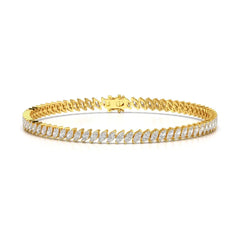 3.50 CT Marquise Cut Diamond Bezel Tennis Bracelet Jama Jewels