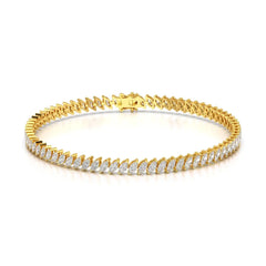 3.50 CT Marquise Cut Diamond Bezel Tennis Bracelet Jama Jewels