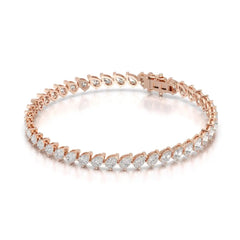 7.30 CT Pear Cut Diamond Bezel Tennis Bracelet Jama Jewels