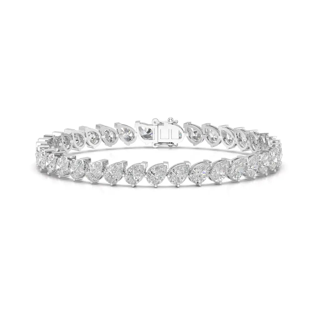 11.55 CT Pear Cut Diamond Bezel Tennis Bracelet Jama Jewels