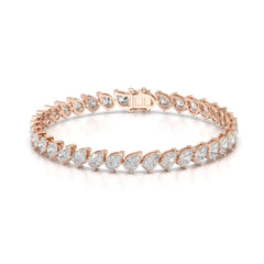 11.55 CT Pear Cut Diamond Bezel Tennis Bracelet Jama Jewels