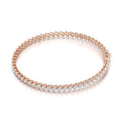 4.40 CT Pear Cut Diamond Bezel Tennis Bracelet Jama Jewels
