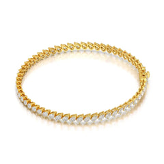 4.40 CT Pear Cut Diamond Bezel Tennis Bracelet Jama Jewels