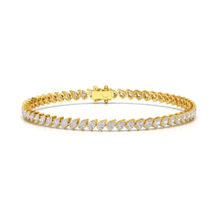 4.40 CT Pear Cut Diamond Bezel Tennis Bracelet Jama Jewels