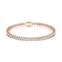4.40 CT Pear Cut Diamond Bezel Tennis Bracelet Jama Jewels