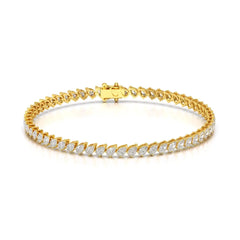 4.40 CT Pear Cut Diamond Bezel Tennis Bracelet Jama Jewels