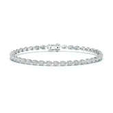 5.10 CT Pear Cut Diamond Tennis Bracelet Jama Jewels