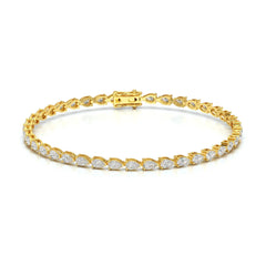 5.10 CT Pear Cut Diamond Tennis Bracelet Jama Jewels