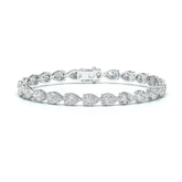 10 CT Pear Cut Diamond Tennis Bracelet Jama Jewels