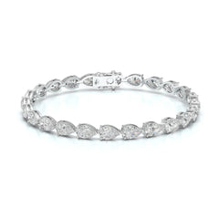 10 CT Pear Cut Diamond Tennis Bracelet Jama Jewels
