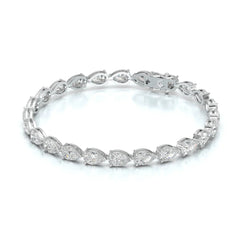10 CT Pear Cut Diamond Tennis Bracelet Jama Jewels