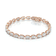 10 CT Pear Cut Diamond Tennis Bracelet Jama Jewels