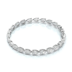 10 CT Pear Cut Diamond Tennis Bracelet Jama Jewels