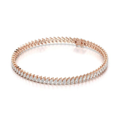 5 CT Marquise Cut Diamond Bezel Tennis Bracelet Jama Jewels