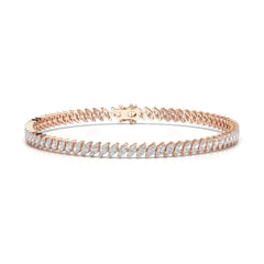 5 CT Marquise Cut Diamond Bezel Tennis Bracelet Jama Jewels