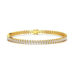 5 CT Marquise Cut Diamond Bezel Tennis Bracelet Jama Jewels