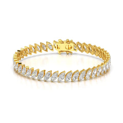 9.60 CT Marquise Cut Diamond Bezel Tennis Bracelet Jama Jewels