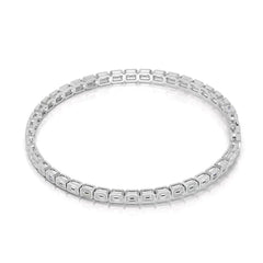 5 CT Emerald Cut Diamond Bezel Tennis Bracelet Jama Jewels