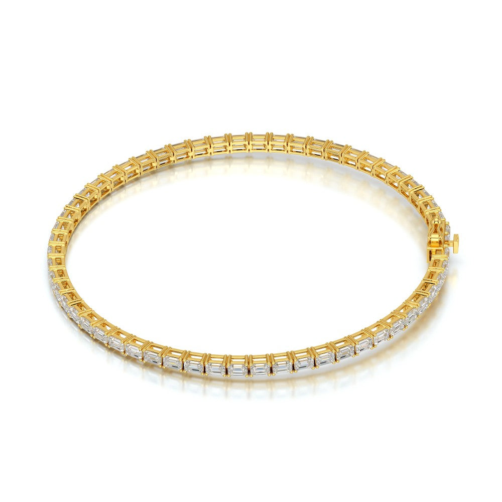 5.10 CT Emerald Cut Diamond Tennis Bracelet Jama Jewels