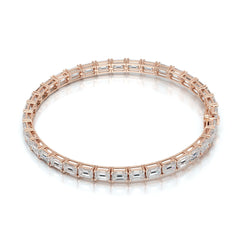 10.25 CT Emerald Cut Diamond Tennis Bracelet Jama Jewels