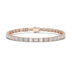 10.25 CT Emerald Cut Diamond Tennis Bracelet Jama Jewels