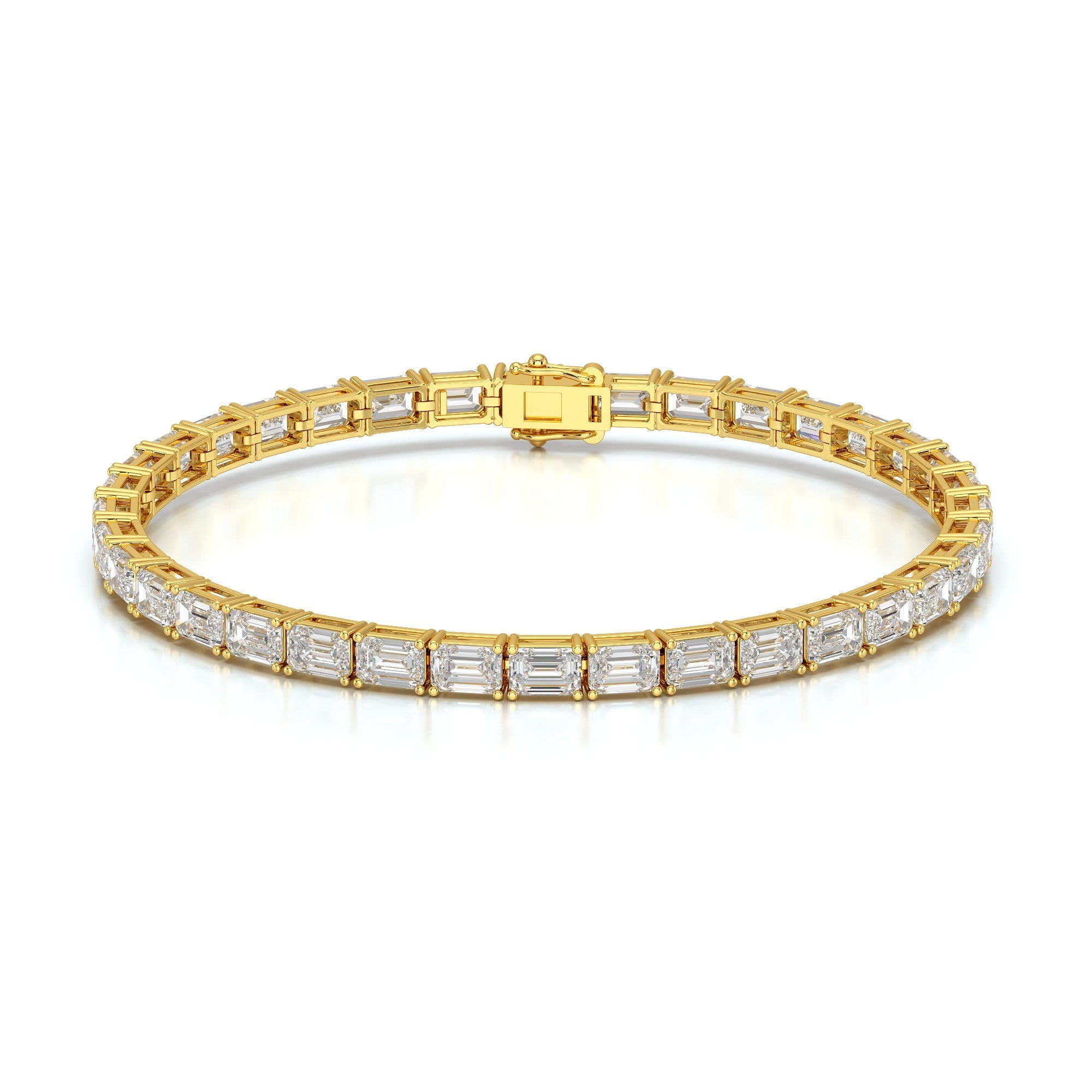 10.25 CT Emerald Cut Diamond Tennis Bracelet Jama Jewels