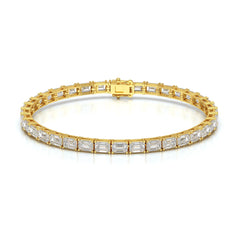 10.25 CT Emerald Cut Diamond Tennis Bracelet Jama Jewels