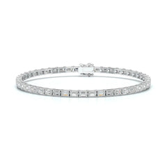 6.75 CT Emerald Cut Diamond Tennis Bracelet Jama Jewels