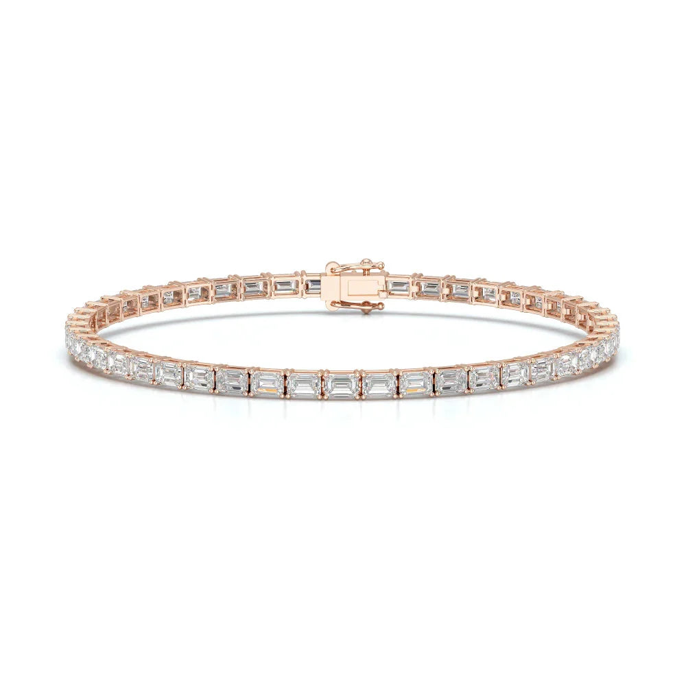 6.75 CT Emerald Cut Diamond Tennis Bracelet Jama Jewels
