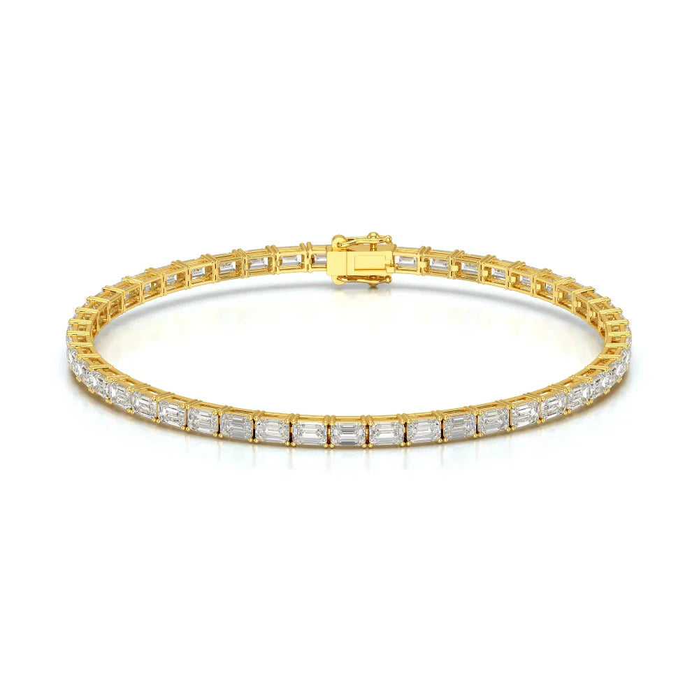 6.75 CT Emerald Cut Diamond Tennis Bracelet Jama Jewels