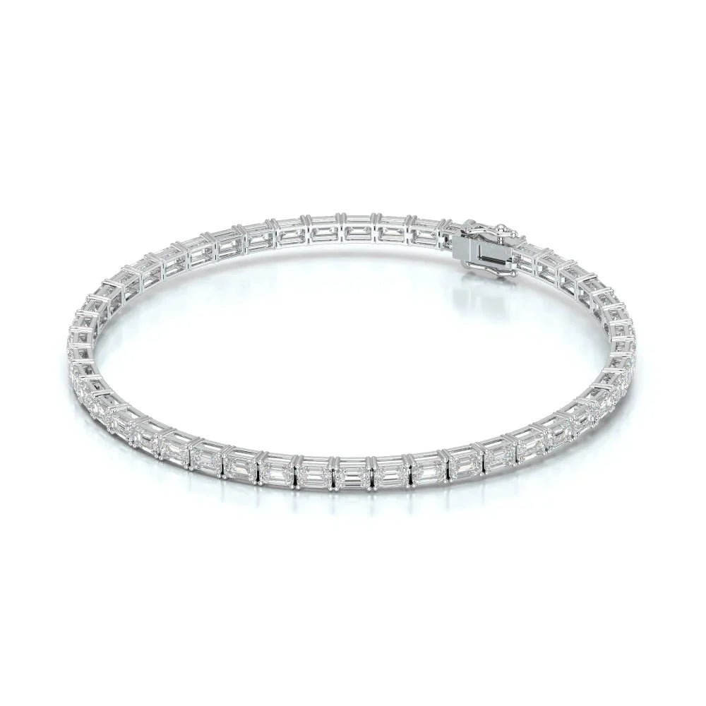 6.75 CT Emerald Cut Diamond Tennis Bracelet Jama Jewels