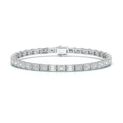 12.25 CT Emerald Cut Diamond Tennis Bracelet Jama Jewels