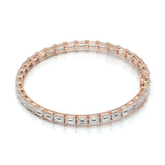 12.25 CT Emerald Cut Diamond Tennis Bracelet Jama Jewels