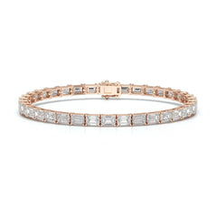 12.25 CT Emerald Cut Diamond Tennis Bracelet Jama Jewels