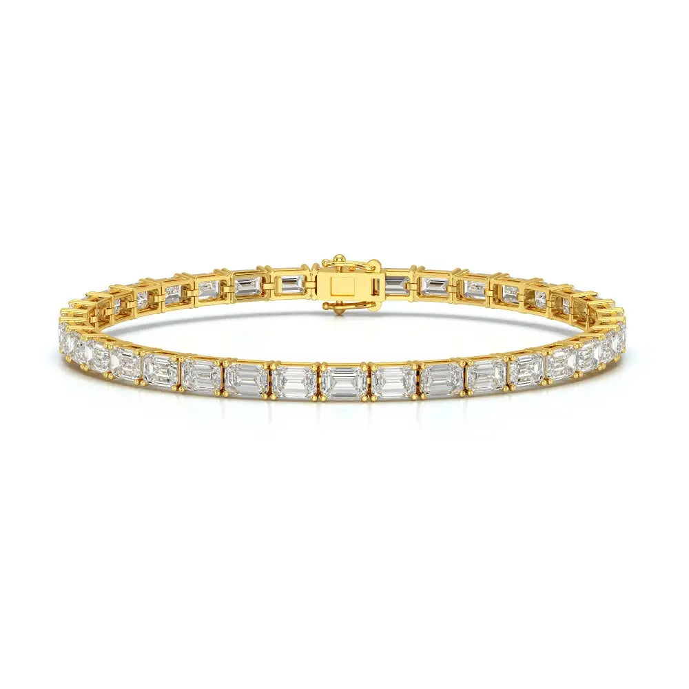 12.25 CT Emerald Cut Diamond Tennis Bracelet Jama Jewels