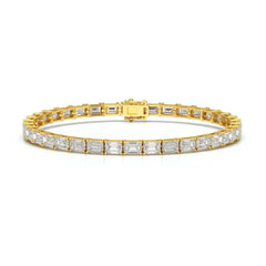 12.25 CT Emerald Cut Diamond Tennis Bracelet Jama Jewels