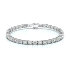 12.25 CT Emerald Cut Diamond Tennis Bracelet Jama Jewels