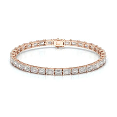 12.25 CT Emerald Cut Diamond Tennis Bracelet Jama Jewels