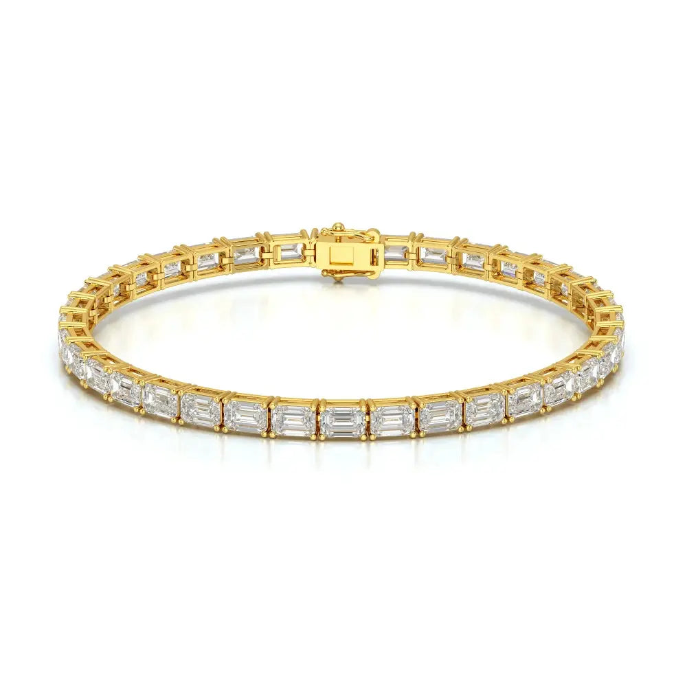 12.25 CT Emerald Cut Diamond Tennis Bracelet Jama Jewels