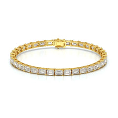 12.25 CT Emerald Cut Diamond Tennis Bracelet Jama Jewels