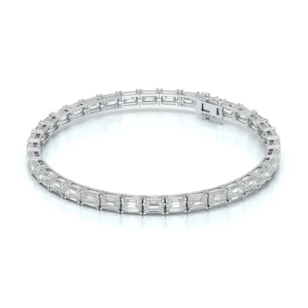 12.25 CT Emerald Cut Diamond Tennis Bracelet Jama Jewels