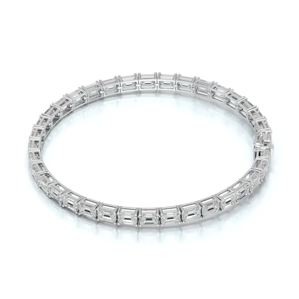 12.25 CT Emerald Cut Diamond Tennis Bracelet Jama Jewels