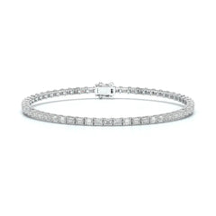 3.85 CT Emerald Cut Diamond Tennis Bracelet Jama Jewels