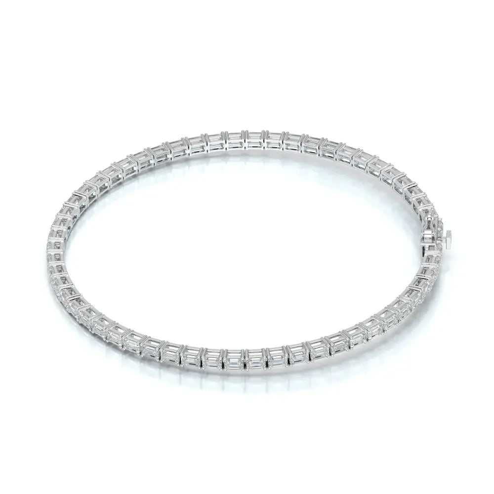3.85 CT Emerald Cut Diamond Tennis Bracelet Jama Jewels