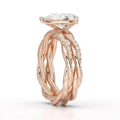2.2 CT Pear Shape Lab Diamond Ring Jama Jewels