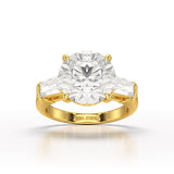 Three Stone Lab Diamond 2.74 CT Wedding Ring - Jama Jewels